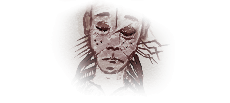 Brain/Head/Lightning/Eyes-closed - I drew this many years ago, before I knew what was to happen. Who knew...